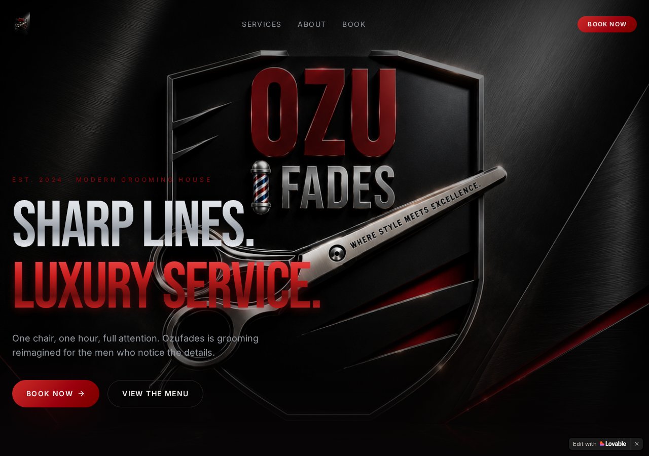 Ozufades website screenshot